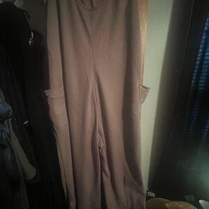 SHEIN Taupe Jumpsuit with Pockets